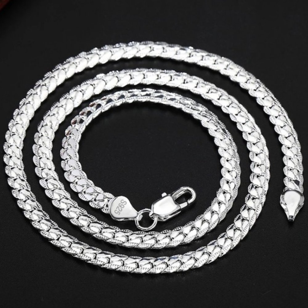 NEW 20'' 925 Sterling Silver Braided Snake Chain - Picture 11 of 11